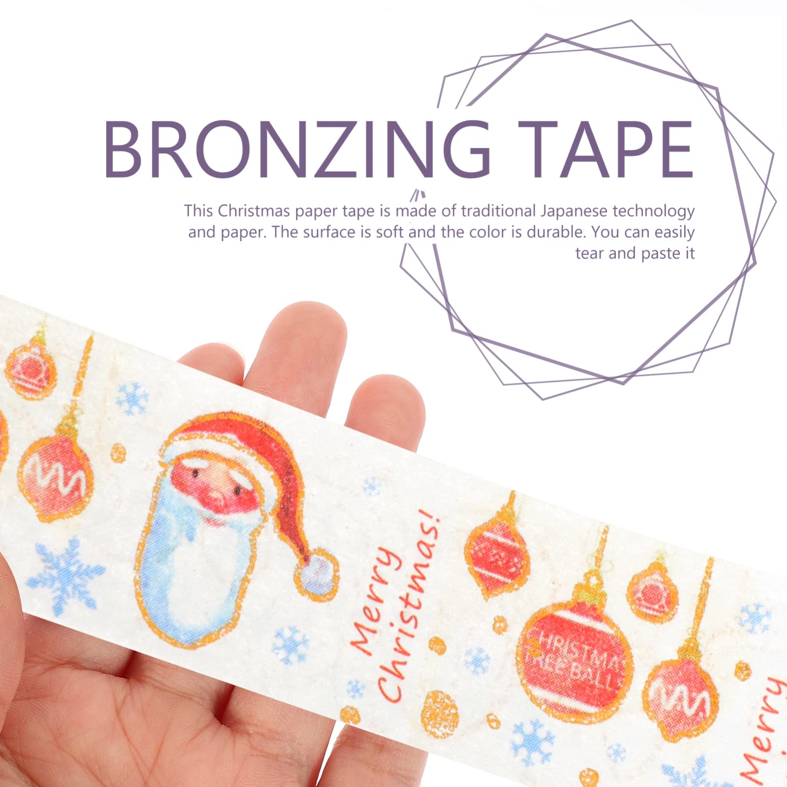 Świąteczne taśmy Washi Dekoracyjny zestaw taśm Washi Kolorowe taśmy Taśmy Naklejki na prezenty do materiałów do scrapbookingu DIY Craft Pakowanie prezentów Planiści 12 rolek 79x0.6 Cal