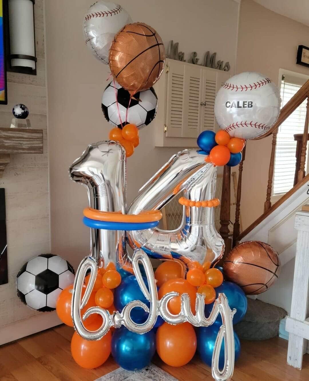 10 Pack 18 Inch Basketball Foil Balloons Helium Metallic Mylar Balloons for Birthday Party Sports Theme World Cup Party Decorations image 5