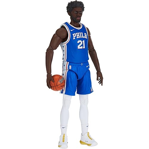 Hasbro Starting Lineup NBA Series 1 Joel Embiid 6" (15cm) Action Figure with Exclusive Panini Sports Trading Card Basketball F8184 Authentic