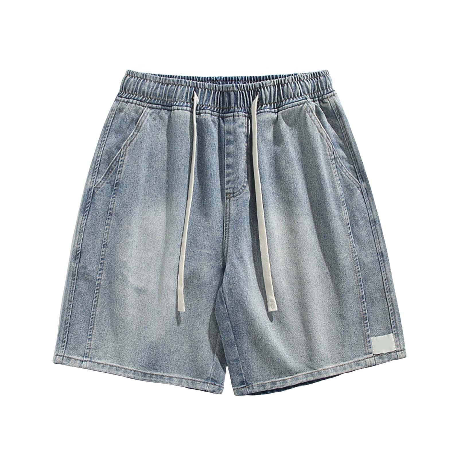 Pantaloncini Jeans Baggy Y2K Oversize Uomo | Hip Hop Skater, Denim Corto Estivo Streetwear