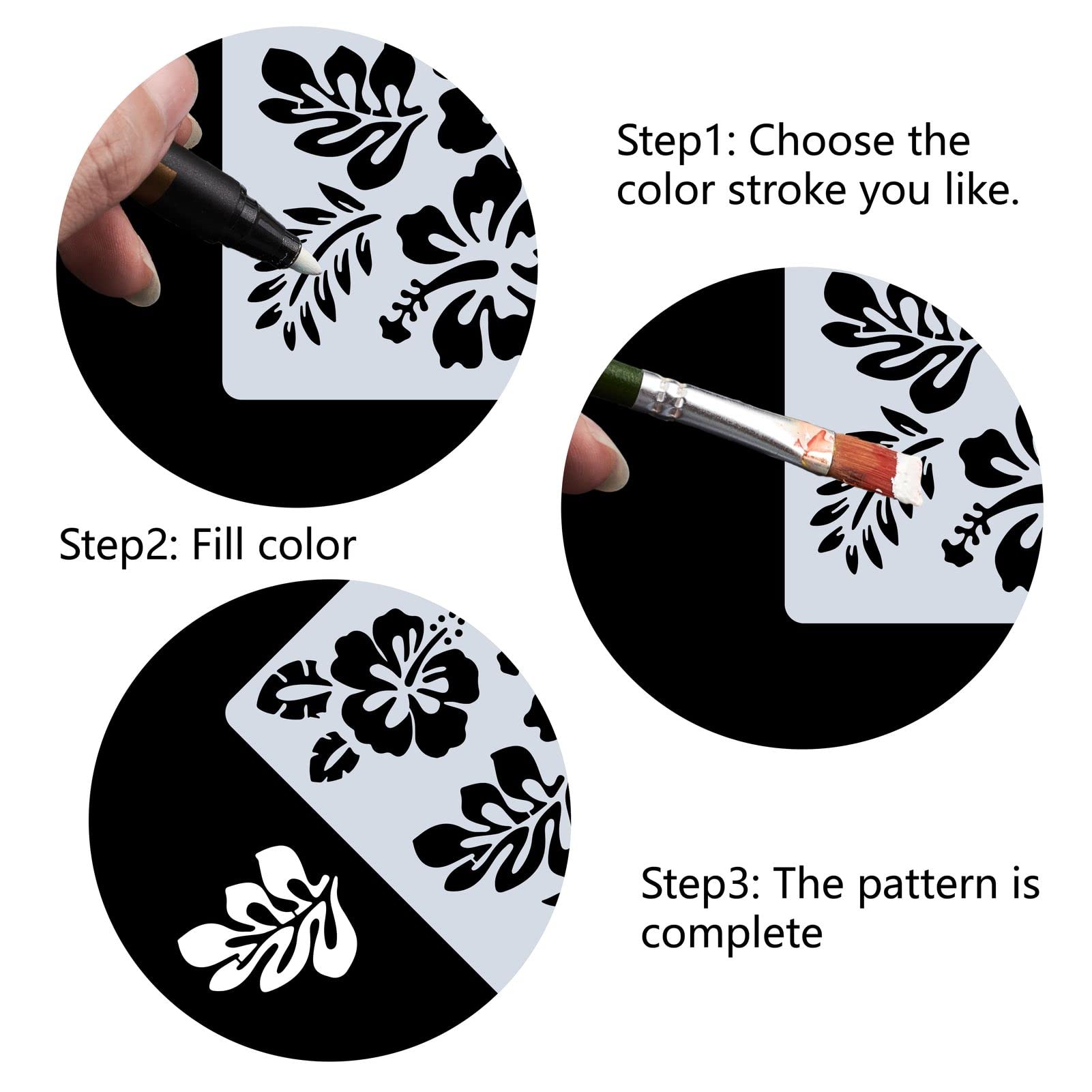 GORGECRAFT Grande Tortue Pochoirs 30 * 30cm Réutilisable Animal De Mer