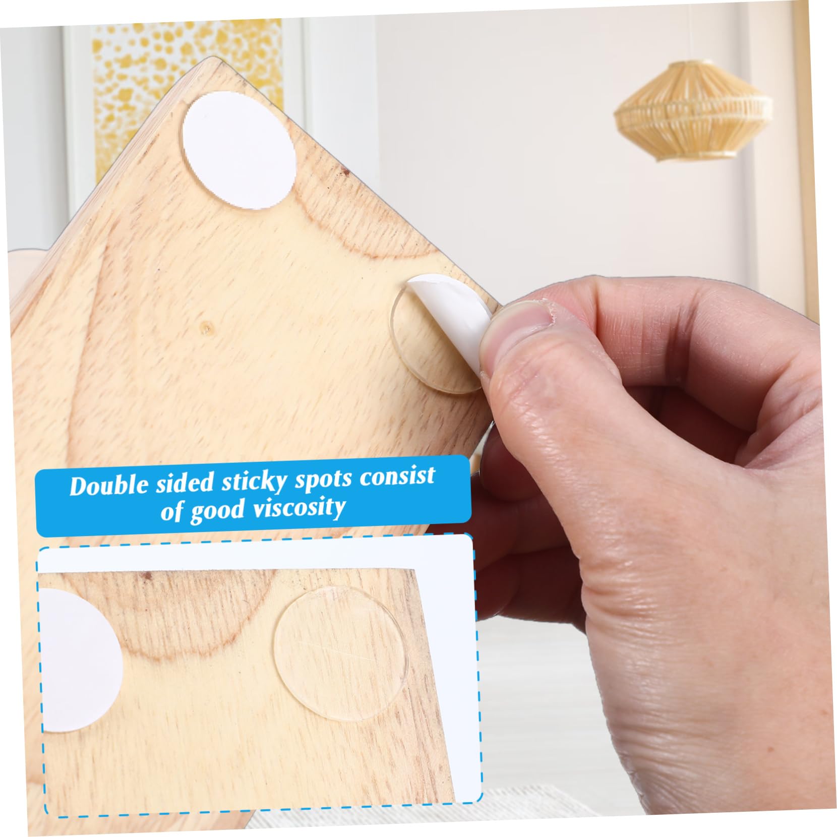 Operitacx 204 Pcs Acrylic Double Sided Tape Removable for Crafts Decorations Balloons Double Sided Adhesive Dots Thin