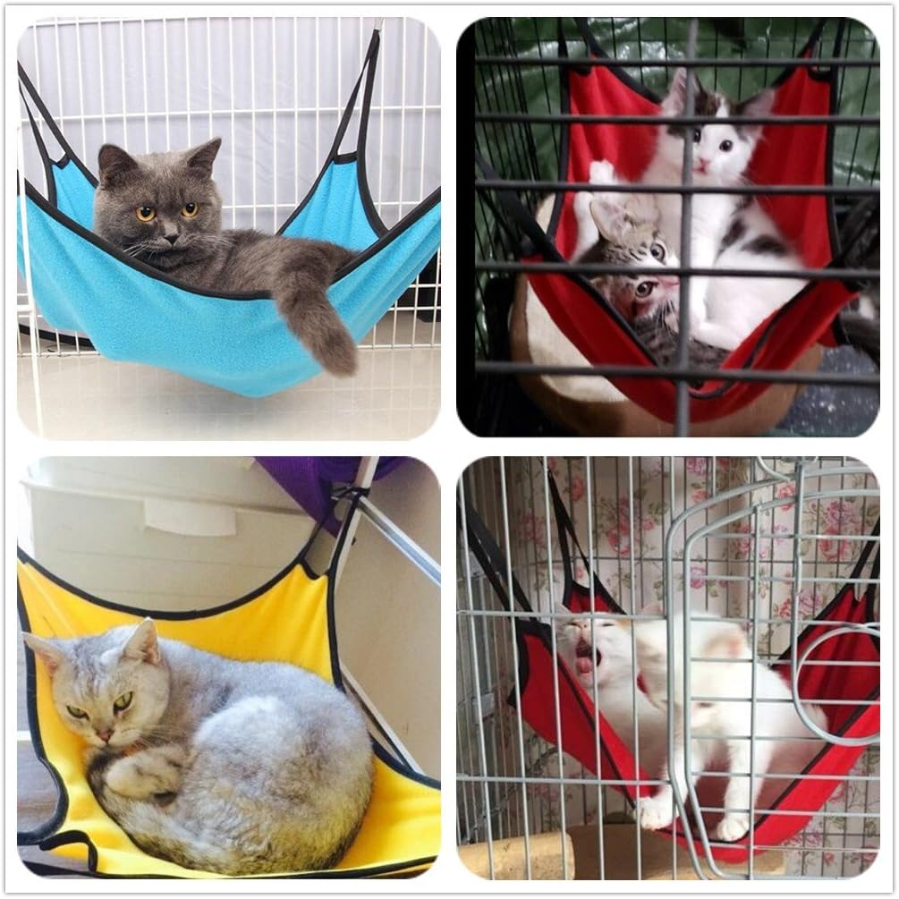 MICHLEY Leisure Time Kitty Pet Cat Hammock Bed for Cage, Yellow