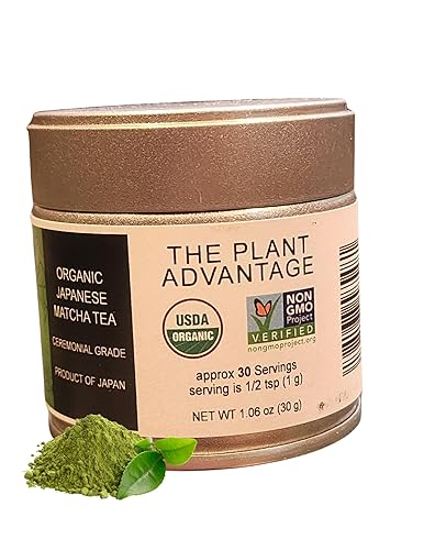 Matcha Organic Ceremonial First Spring Blend  Auténtico polvo de té verde matcha japonés de grado ceremonial de primera cosecha de Japón (1.06 oz)