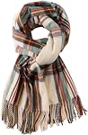 OMUKY Women's Winter Long Scarf Tartan Plaid with Fringe, Warm Shawl Wrap Blanket Scarf for Ladies