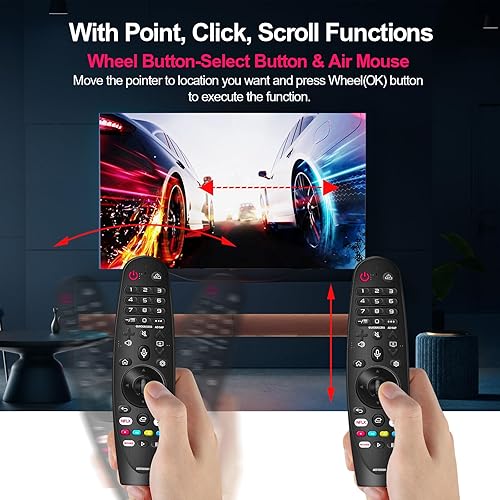 Miniatura 5 de AKB75855501 - Mando a distancia mágico de repuesto para LG Smart TV con función de voz y puntero, compatible con LG Magic Control remoto para Smart