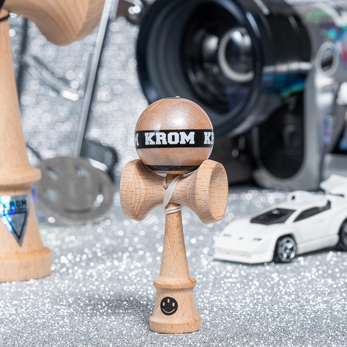 KROM Kendama MIKRO Nature - Mini Kendama Made of Beech Wood - Fully Playable - Pocket Size - For Beginners & Professionals - Image 3