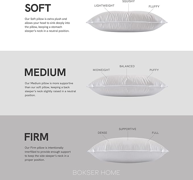 Set 2 Almohadas Pluma y Plumón de Pato Tamaño King miniatura 3