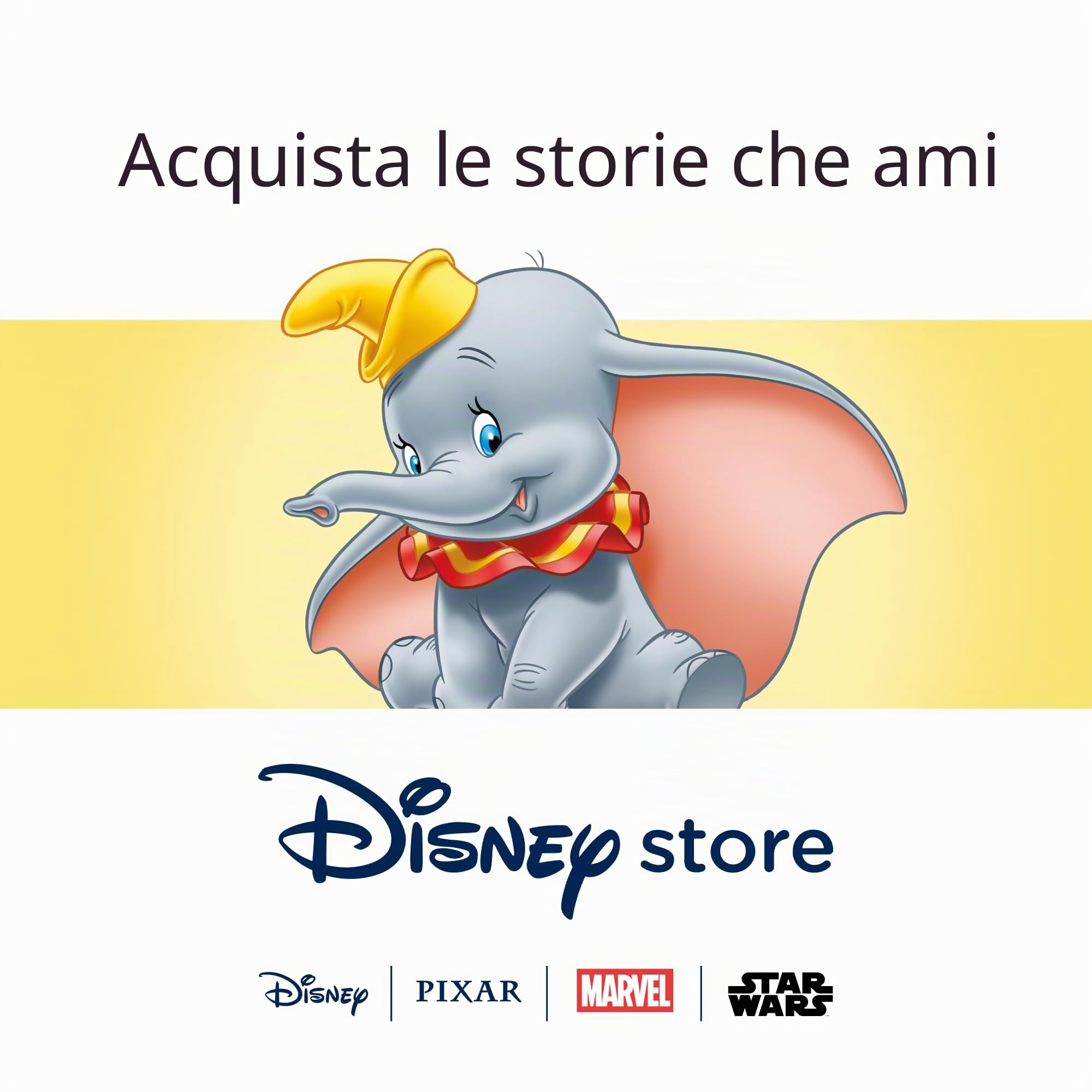 Disney Store Official Peluche Dumbo Big Feet, 44 cm, peluche grande di elefantino grigio da coccolare, pupazzo imbottito, adatto anche a neonati