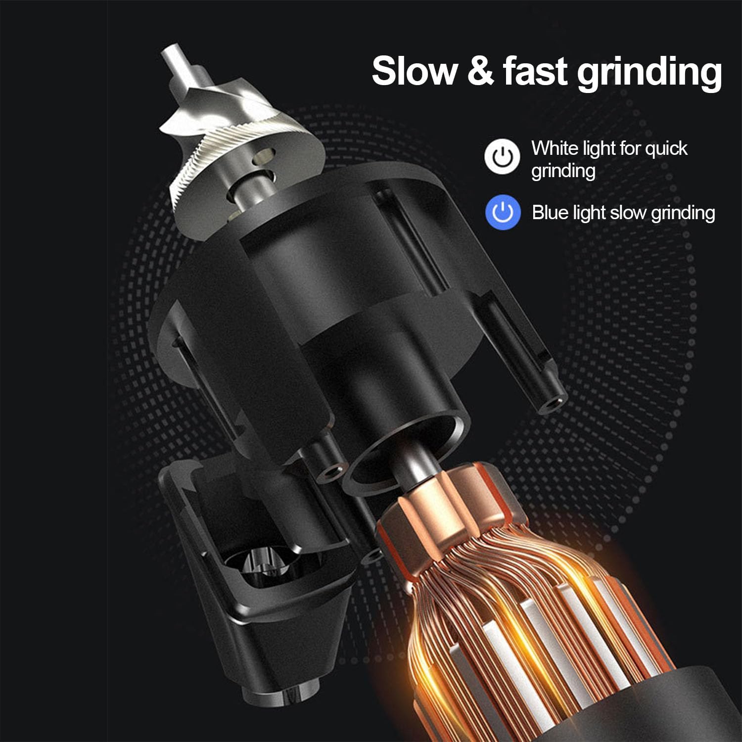 Molinillo de café eléctrico con ajuste de 36 engranajes y cortador de cono de 48 mm, protección contra cortes de energía, ideal para espresso, café por goteo y prensa francesa