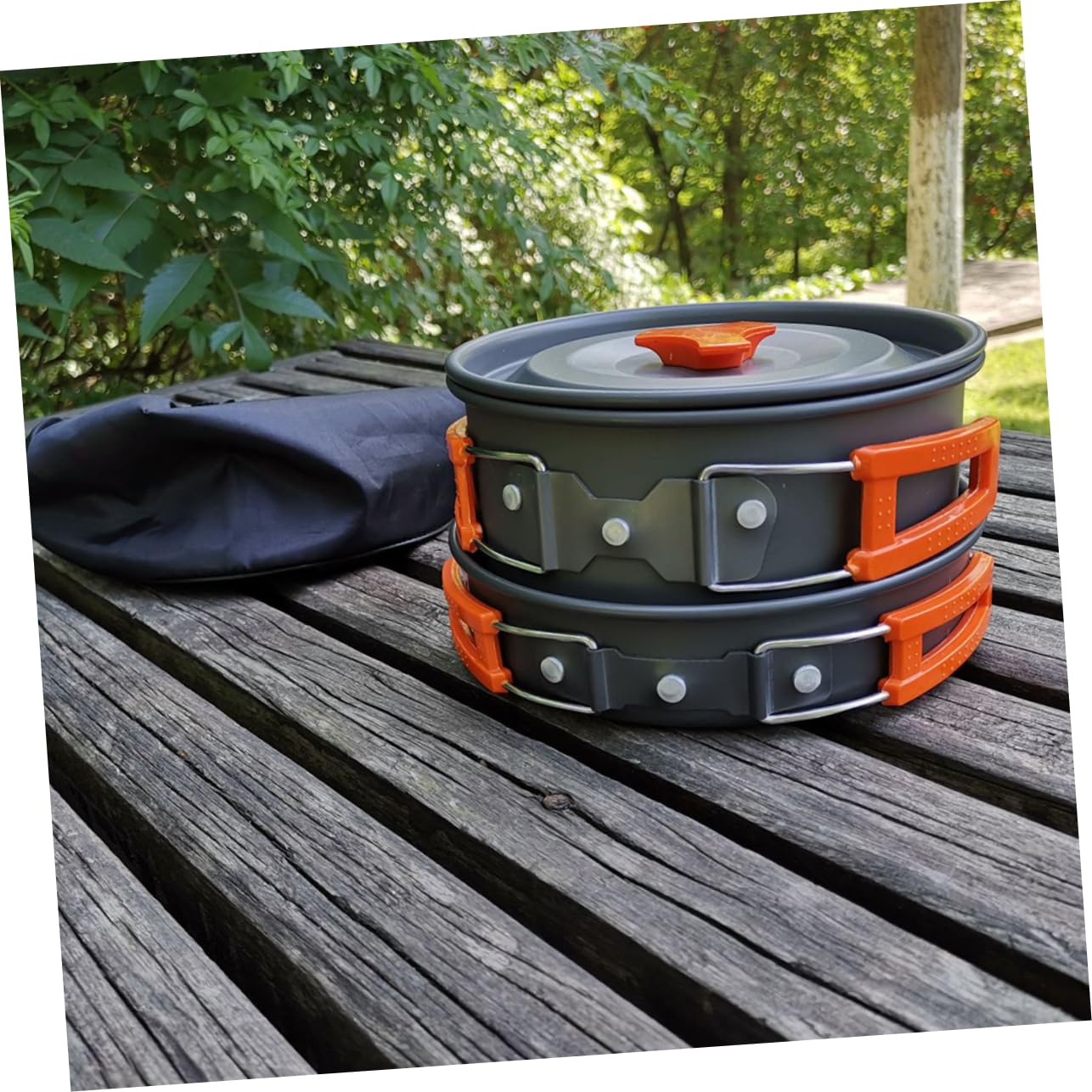INOOMP Ollas para Camping Utensilios De Cocina Portátiles y Cubiertos Tetera De Camping Herramientas De Cocina De para Acampar