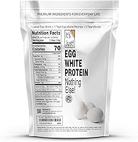 Vista 2 de It's Just! - Polvo de proteína de clara de huevo, proteína de claras de huevo secas, ingrediente para merengue, sin OGM, granjas de EE.UU.