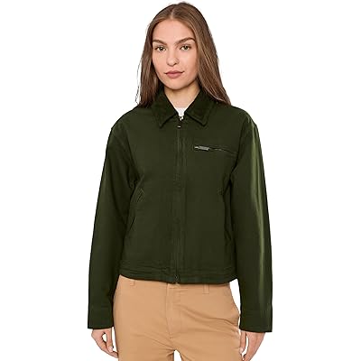 KUT from the Kloth Hudson-Zip Front Jacket dark olive