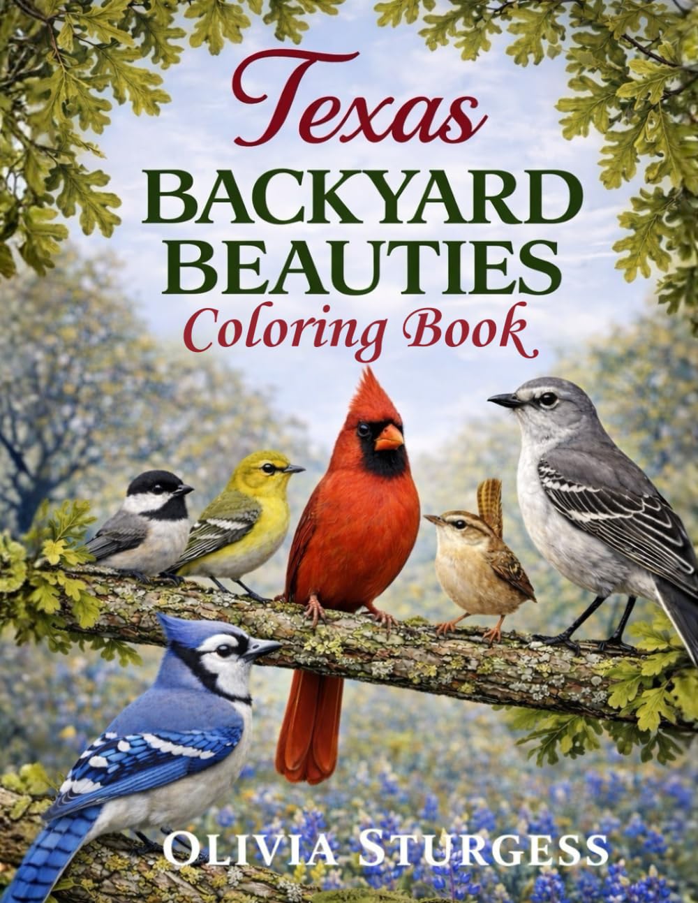 Texas Backyard Beauties: Coloring Book