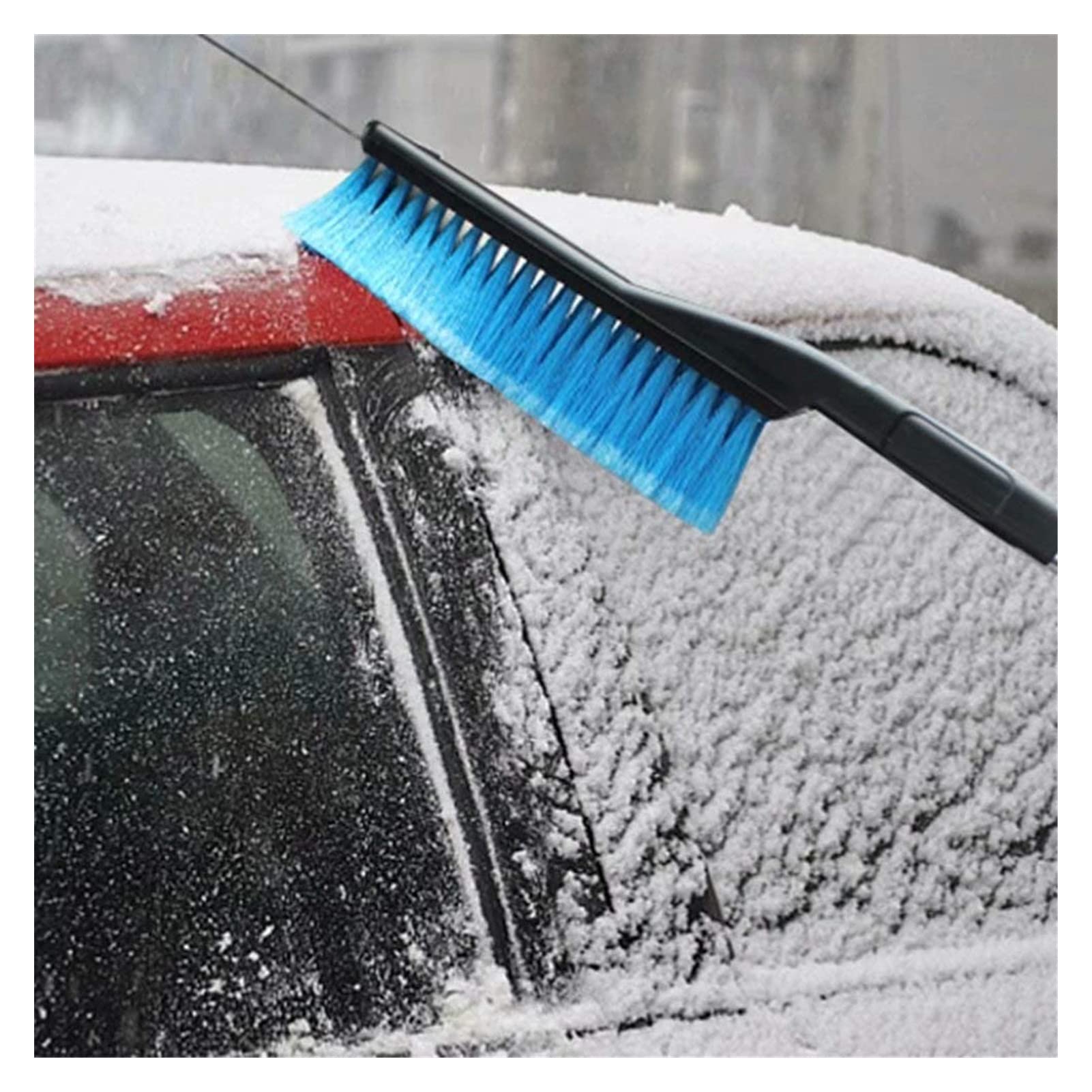 XMING Raspador de Hielo for automóviles, Cepillo de Nieve 3in1 con Confort Antideslizante, apretón Suave, removedor de Nieve, removedor de Nieve y Herramienta DE-ICER