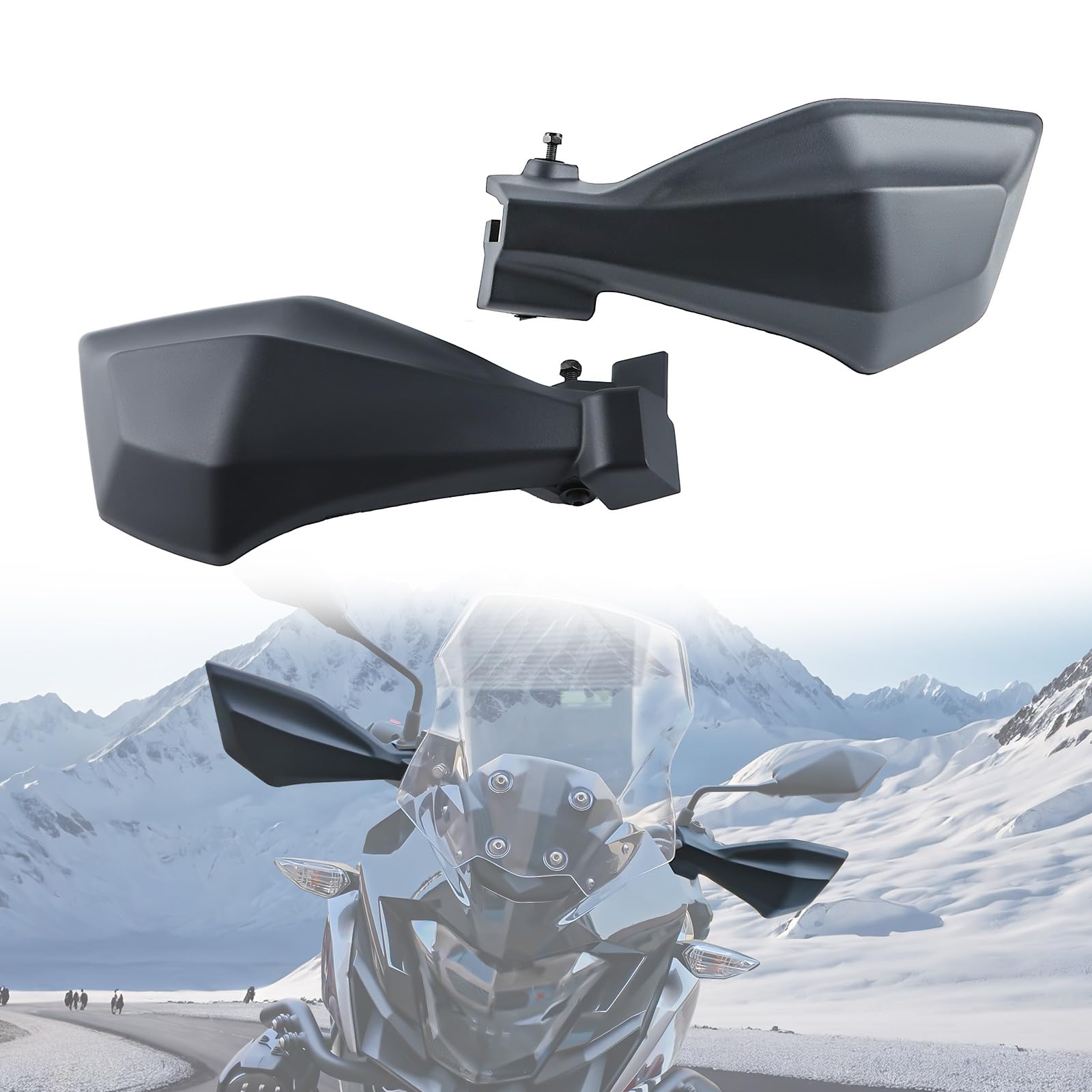 Handguards for Kawasaki Versys-X 300 2017-2025 | Black Hand Protectors, Wind Protection, Brake Clutch Guard Design, ABS Construction, OEM #99994-0992 Replacement