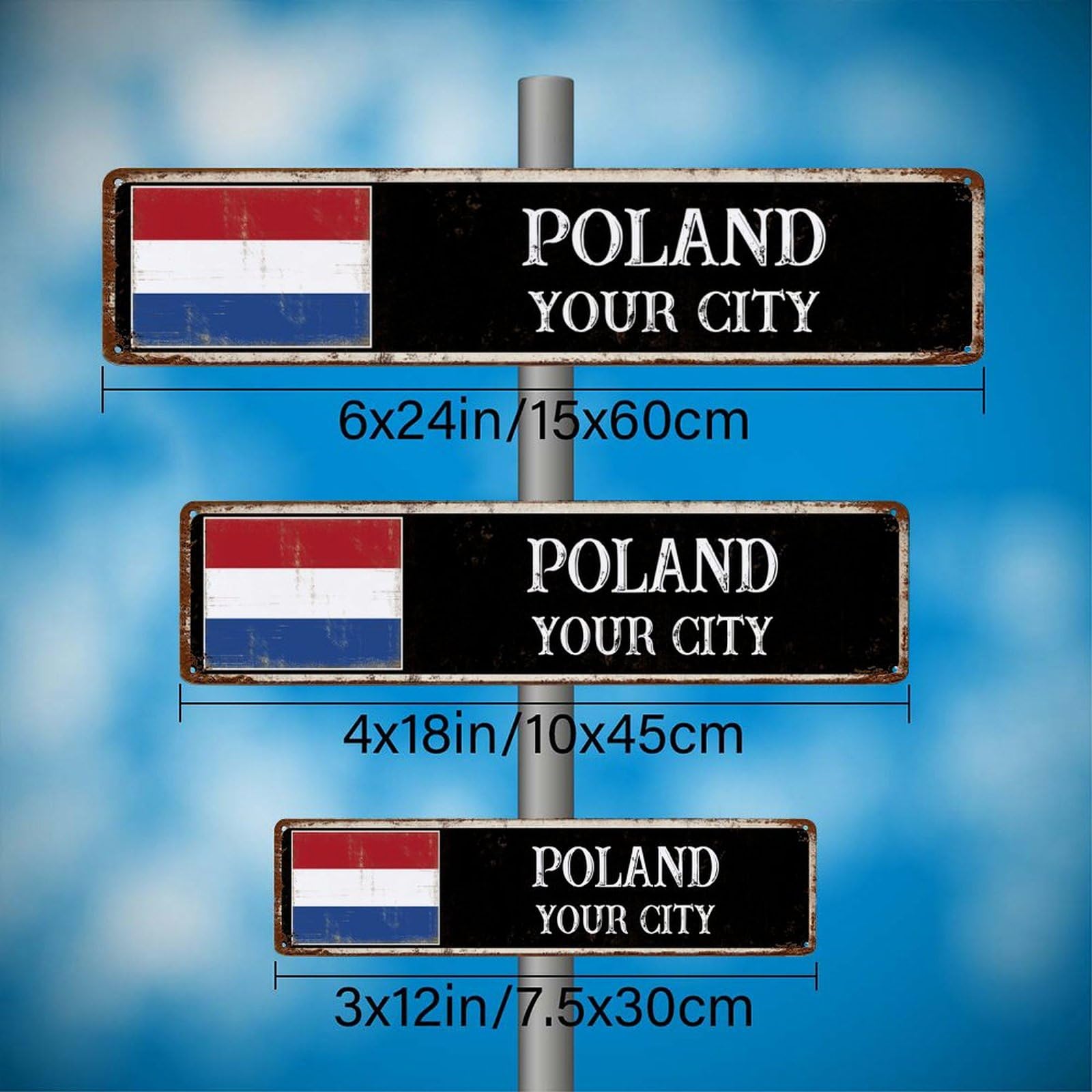Aluminum Flag Brackets Custom Country Flag & State Street Sign ...