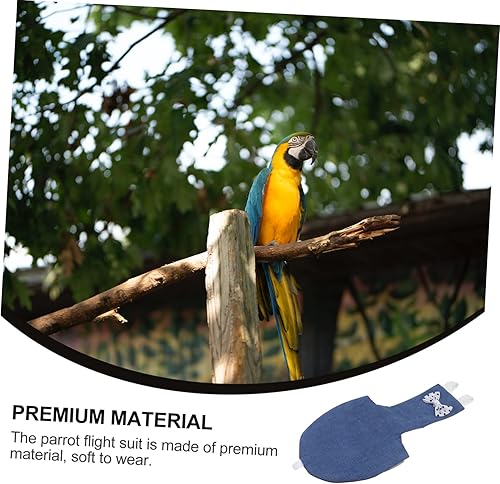 Miniatura 9 de balacoo Birds Parrot Traje de vuelo Pañal de aves suaves Trajes de vuelo con agujero para correa Pañal para pájaros Pañales lavables