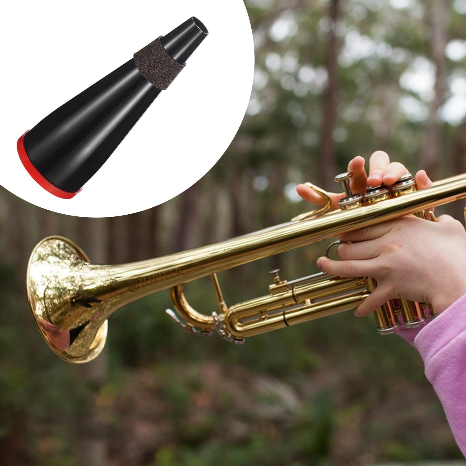 perfeclan Sordina de práctica para trompeta de jazz clásico para principiantes y estudiantes práctica