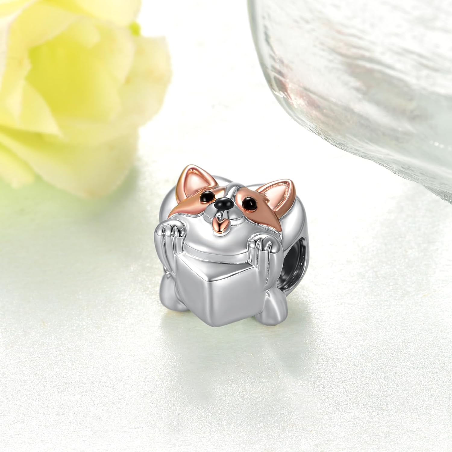 Corgi Charm for Bracelets 925 Sterling Silver Dog Charms for Bracelets Corgi Decor Jewelry Gifts for Women - Image 4