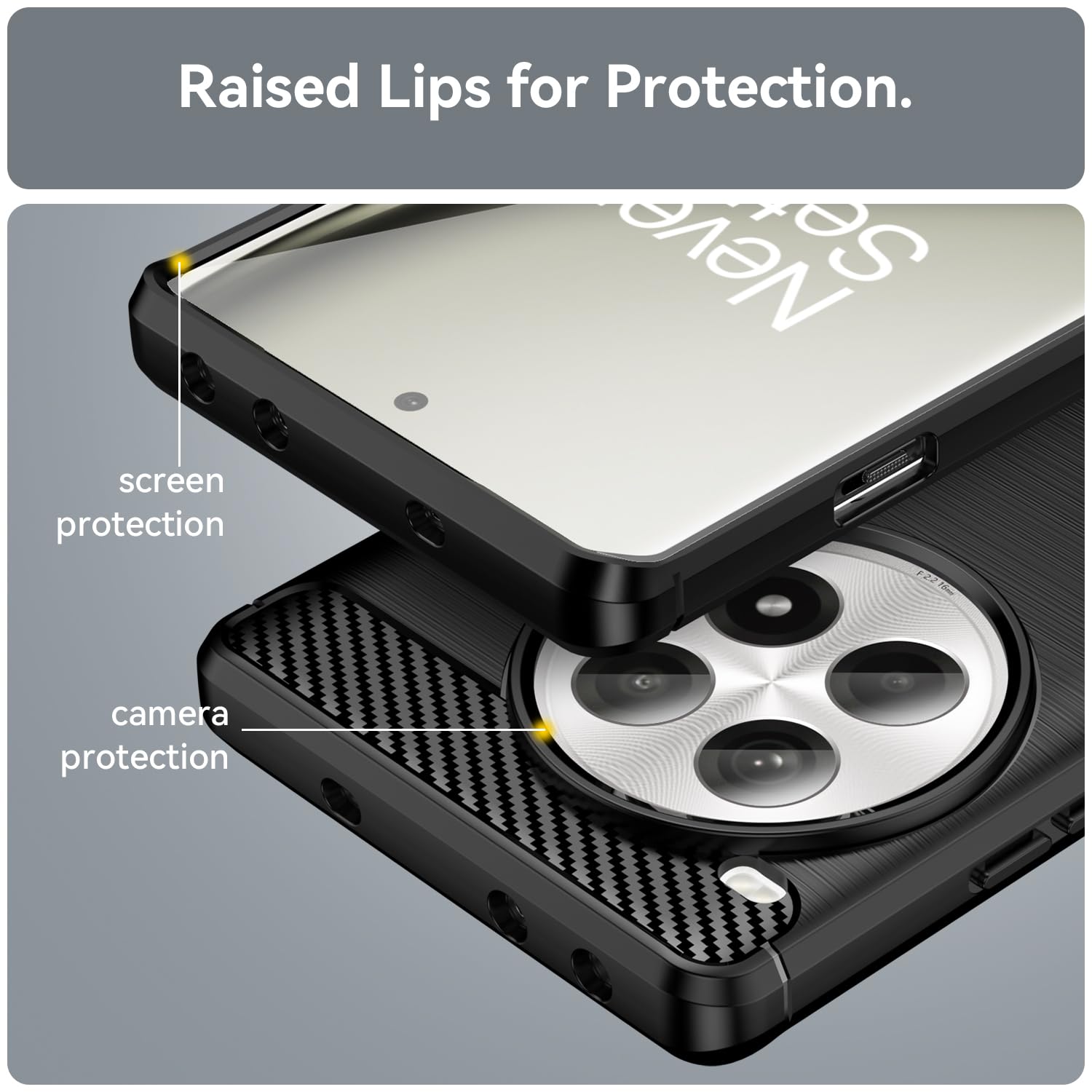YKNIUFLY Fundas para OnePlus Ace 3 Pro Funda, TPU Suave, a Prueba de Caídas y a Prueba de Golpes, Carcasa Funda para OnePlus Ace 3 Pro Case.(Negro)