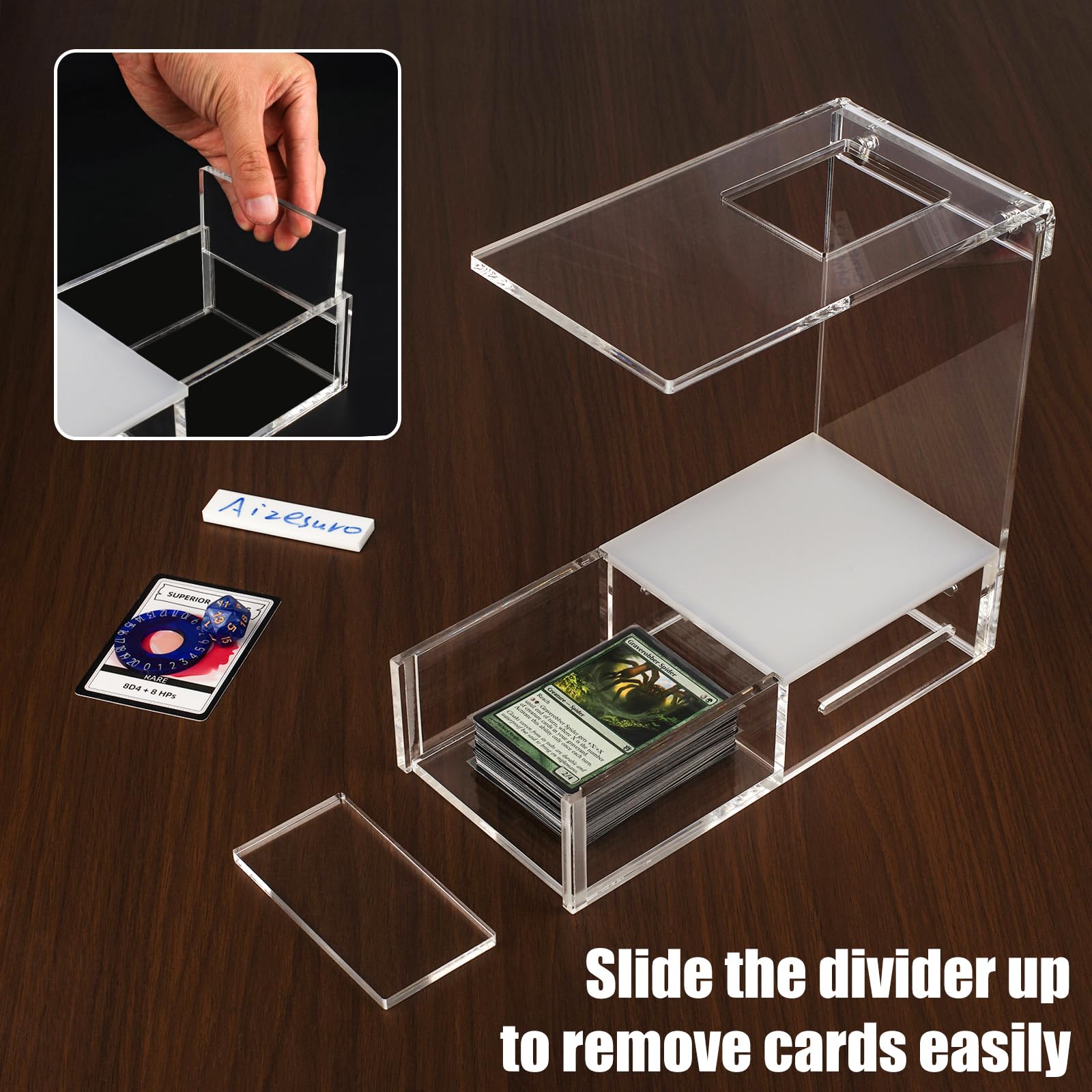 Support de scanner de cartes MTG à manches, support de cartes à collectionner compatible avec Manabox, application TCGplayer, outil de cartes à manches et sans manches
