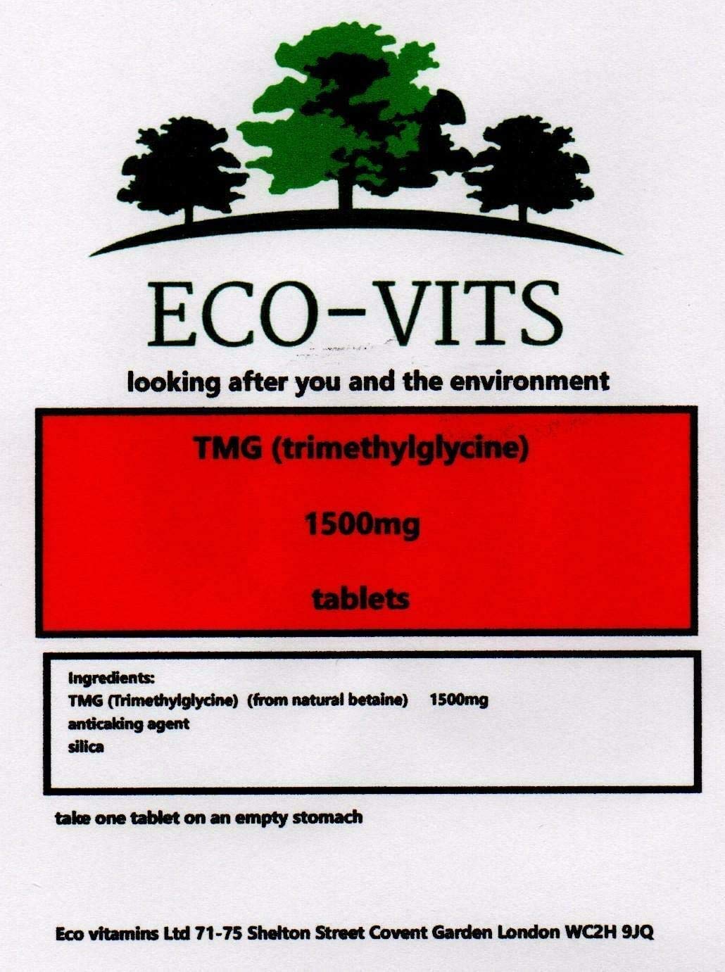 TMG TRIMETHYLGLYCINE (1500MG) 120 TABS, Heart & Liver Support Supplement | Helps Maintain Healthy Homocysteine Levels, Supports Methylation & Detox