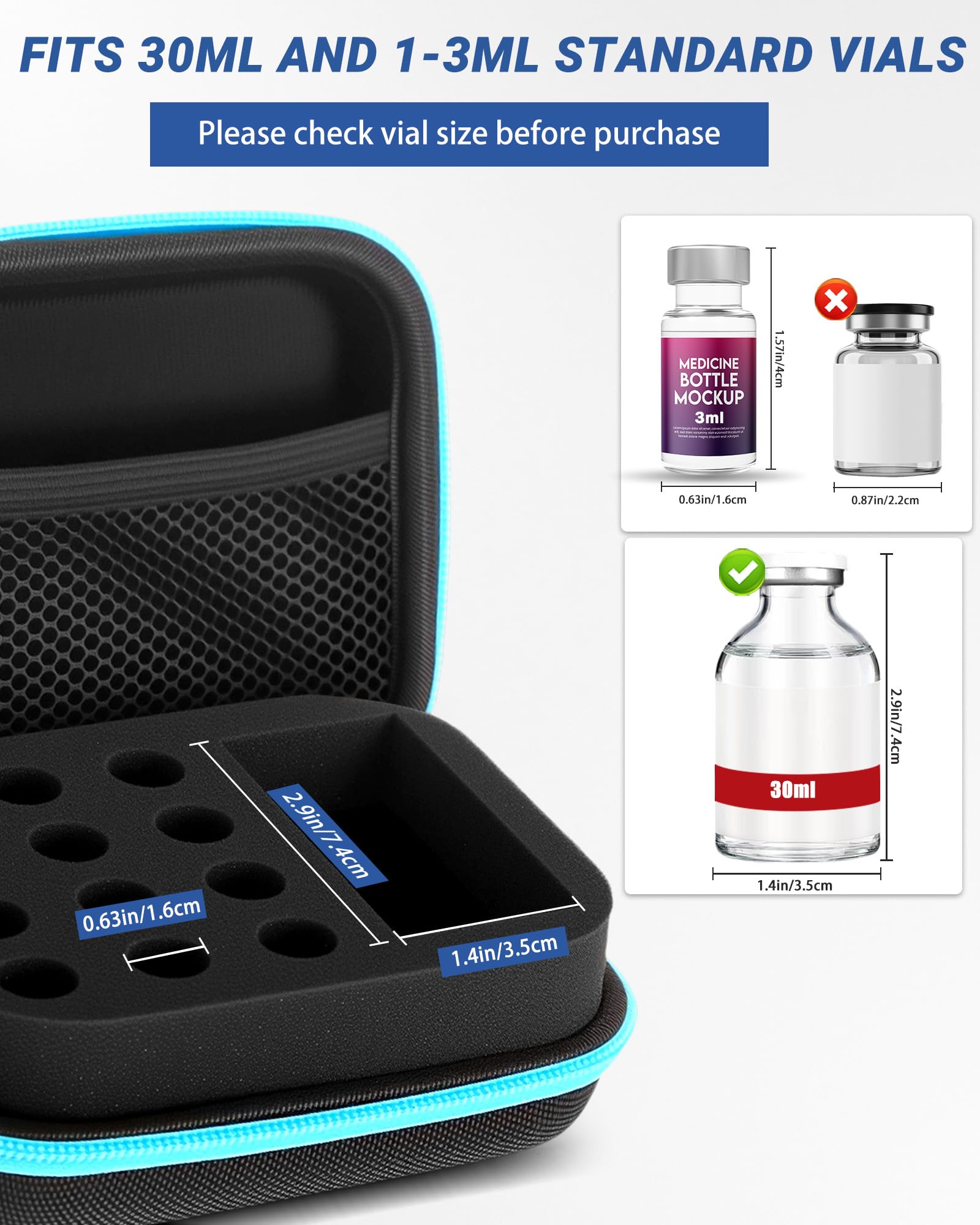 bac water case Amazon.com: 13 Slots Dual-Size 30ml and 3ml Peptide Case, BAC Water Vial Holder, Peptide Case for Fridge and Travel, Fits Standard Vials (Case Only) : Health & Household