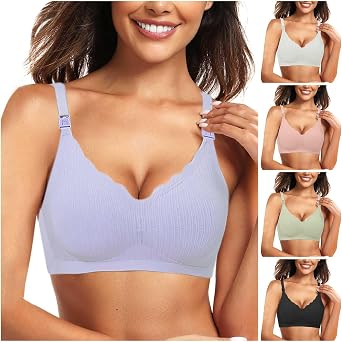 Produktbild von QooNoo Still-BH Ohne Bügel – Nahtlos, Gepolstert, Mit Stillschnalle, Aus Nylon/Spandex