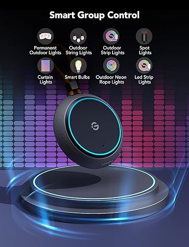 Miniatura 3 de Govee Caja de exhibición de luz para exteriores, 22 modos de música y 20 modos de escena, control inteligente de grupo Bluetooth, 10 dispositivos,