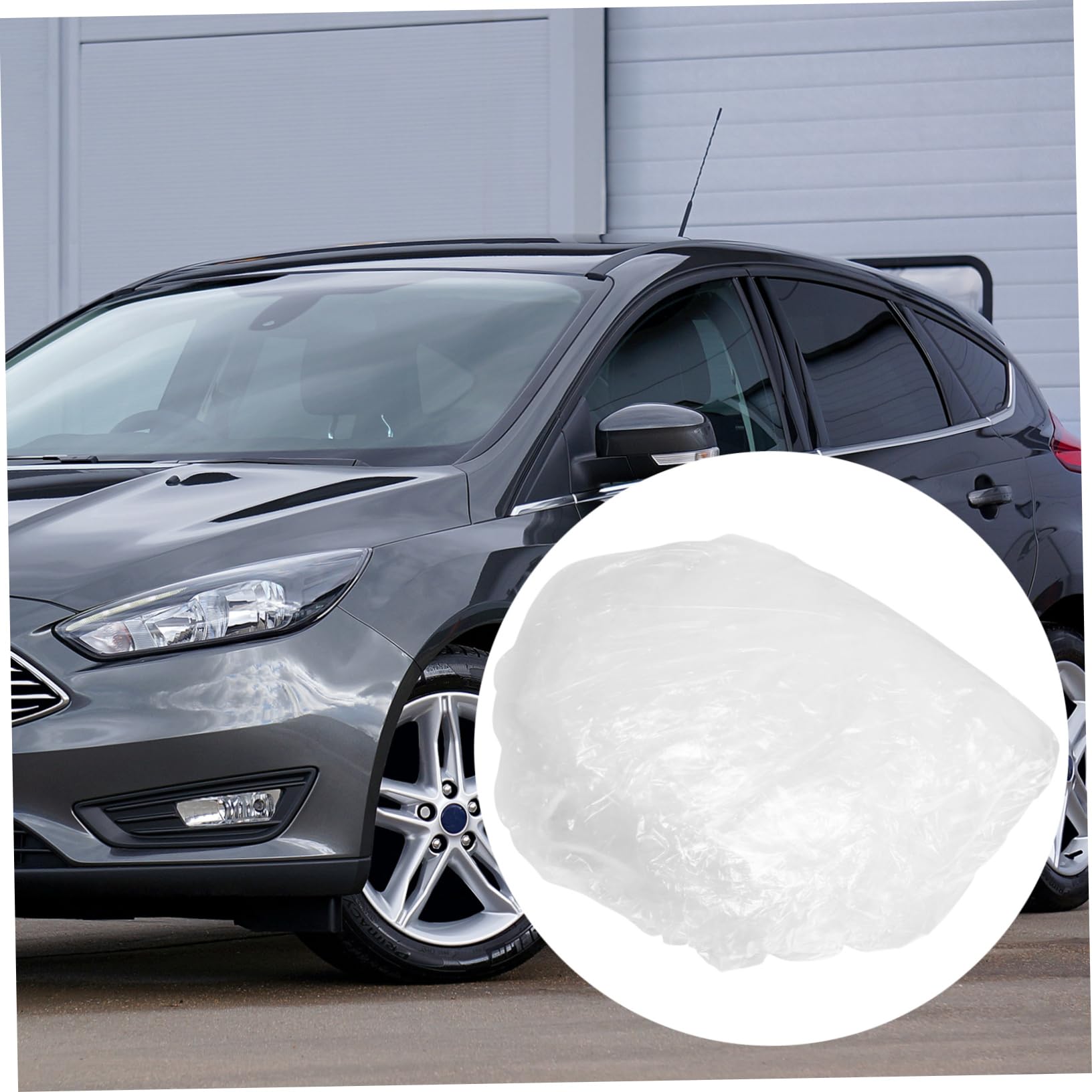 BUGUUYO Protective Car Cover Detach Car Jacket Cover Outdoor Plastic Automobile — view 7