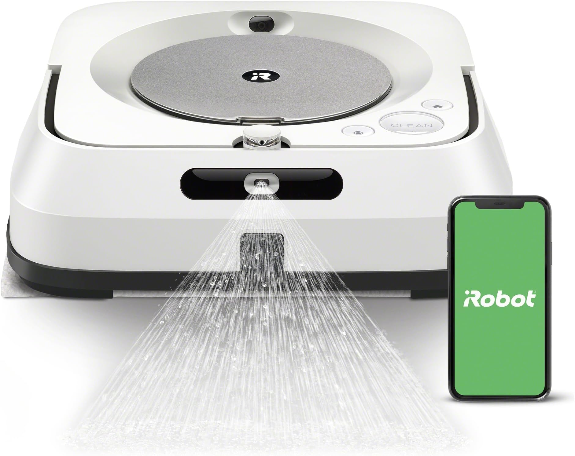 iRobot Braava Jet 240 Robot friegasuelos, Pulverizador de Agua, Lipieza en seco, húedo y