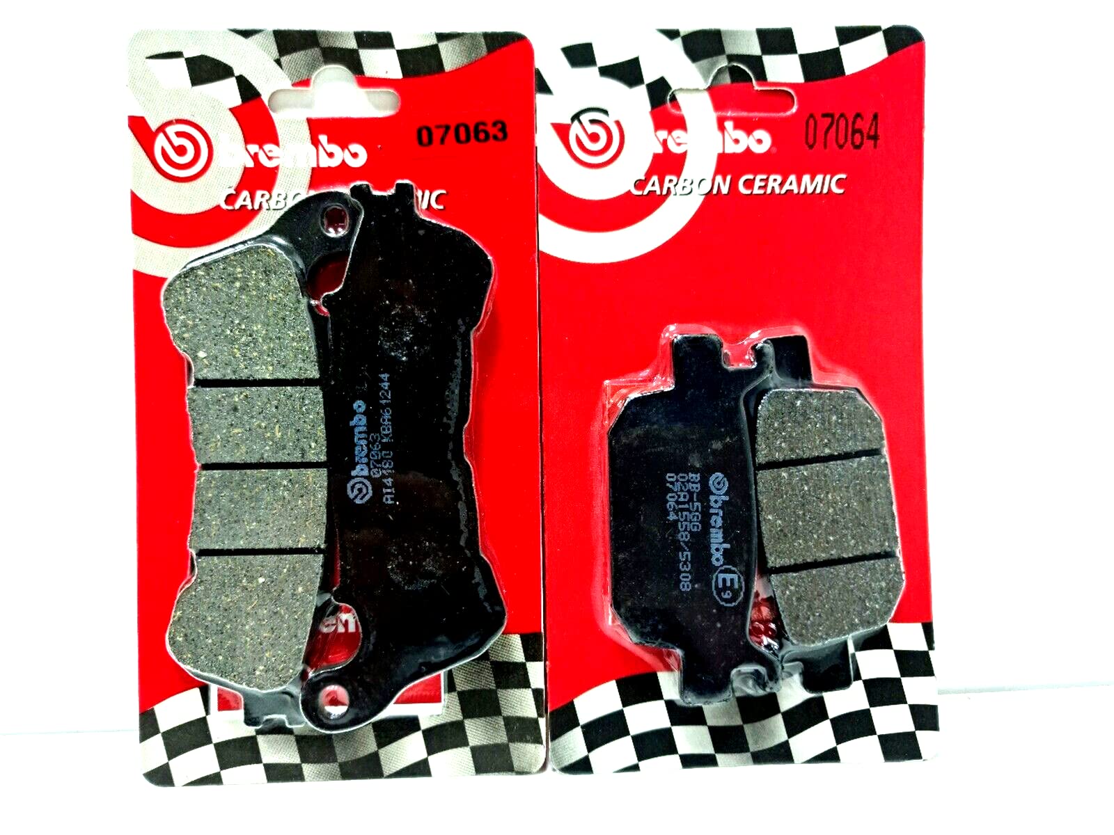 KIT PASTIGLIE FRENO ANTERIORI POSTERIORI CARBON CERAMIC BREMBO SH 300 2007 2008 2009 2010 2011 2012 2013 2014 SH 125 150 2009 2010 2011