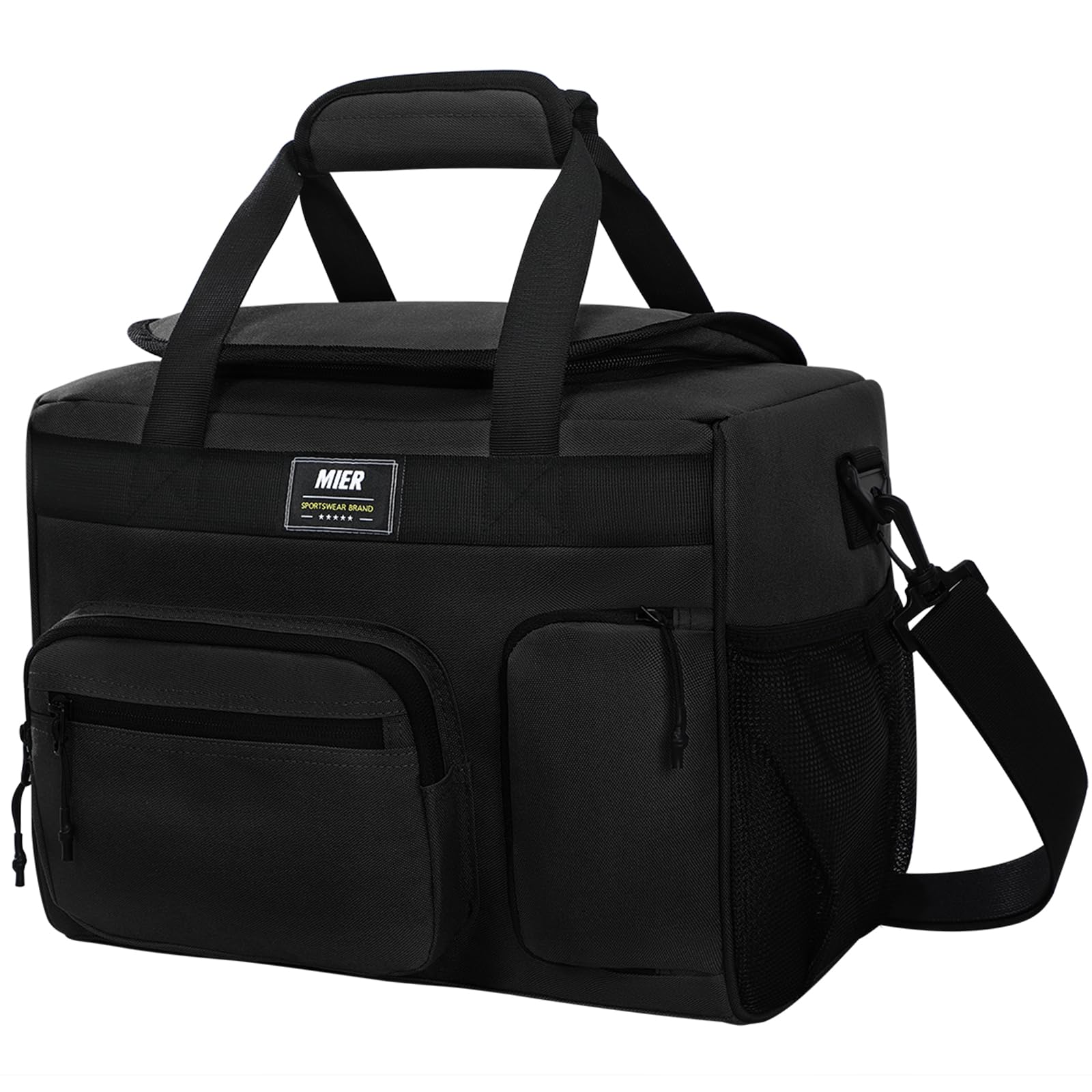 MIER Isolierte Lunchtasche für Männer und Frauen, 30 Dosen, 45 Dosen mit Klappdeckel, 18 l, 30 l, mehrere Taschen