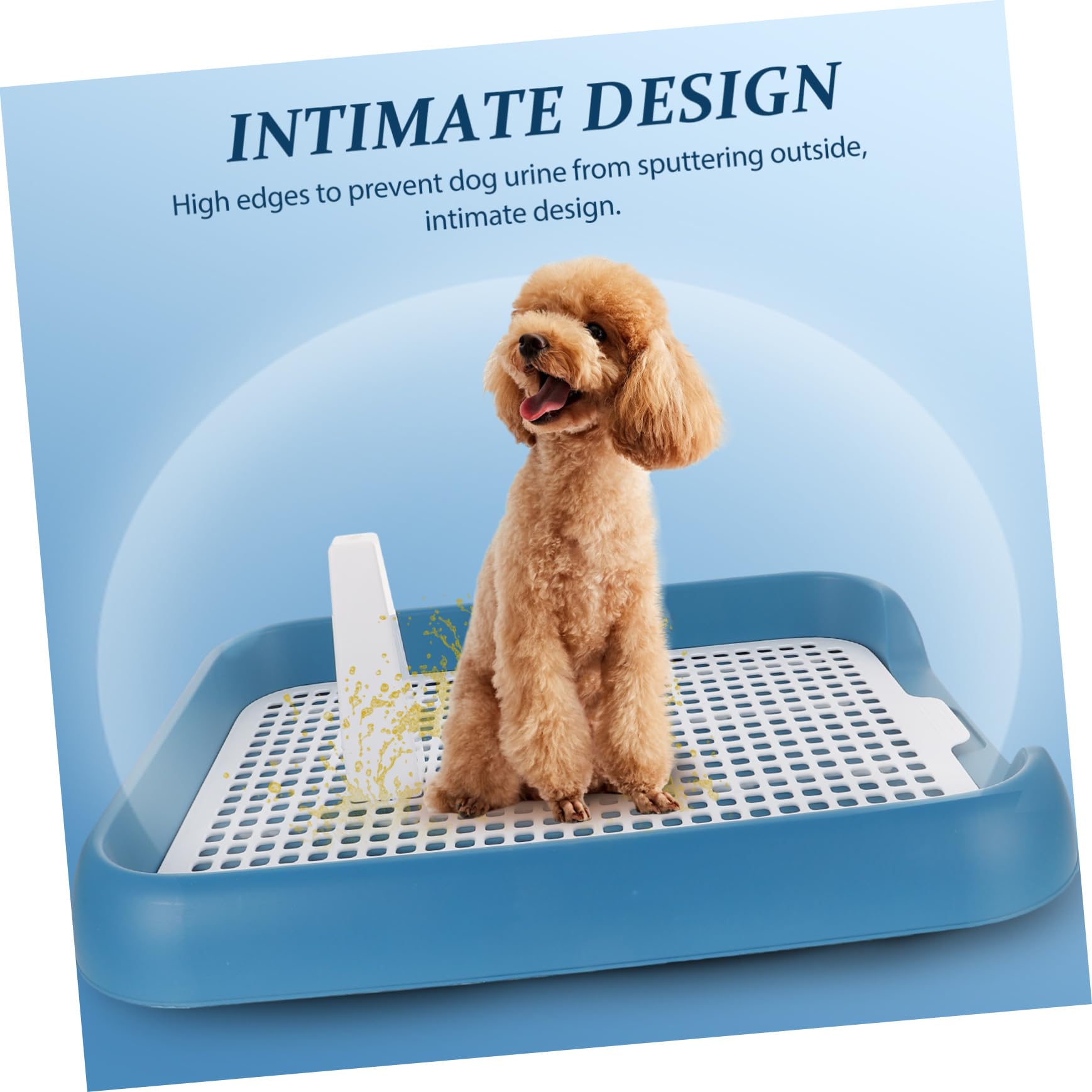 VANZACK Indoor Plastic Dog Potty with Mesh Design Pet Toilet for Dogs Easy to Promotes Toilet Habits Leak Edges for Indoor Use