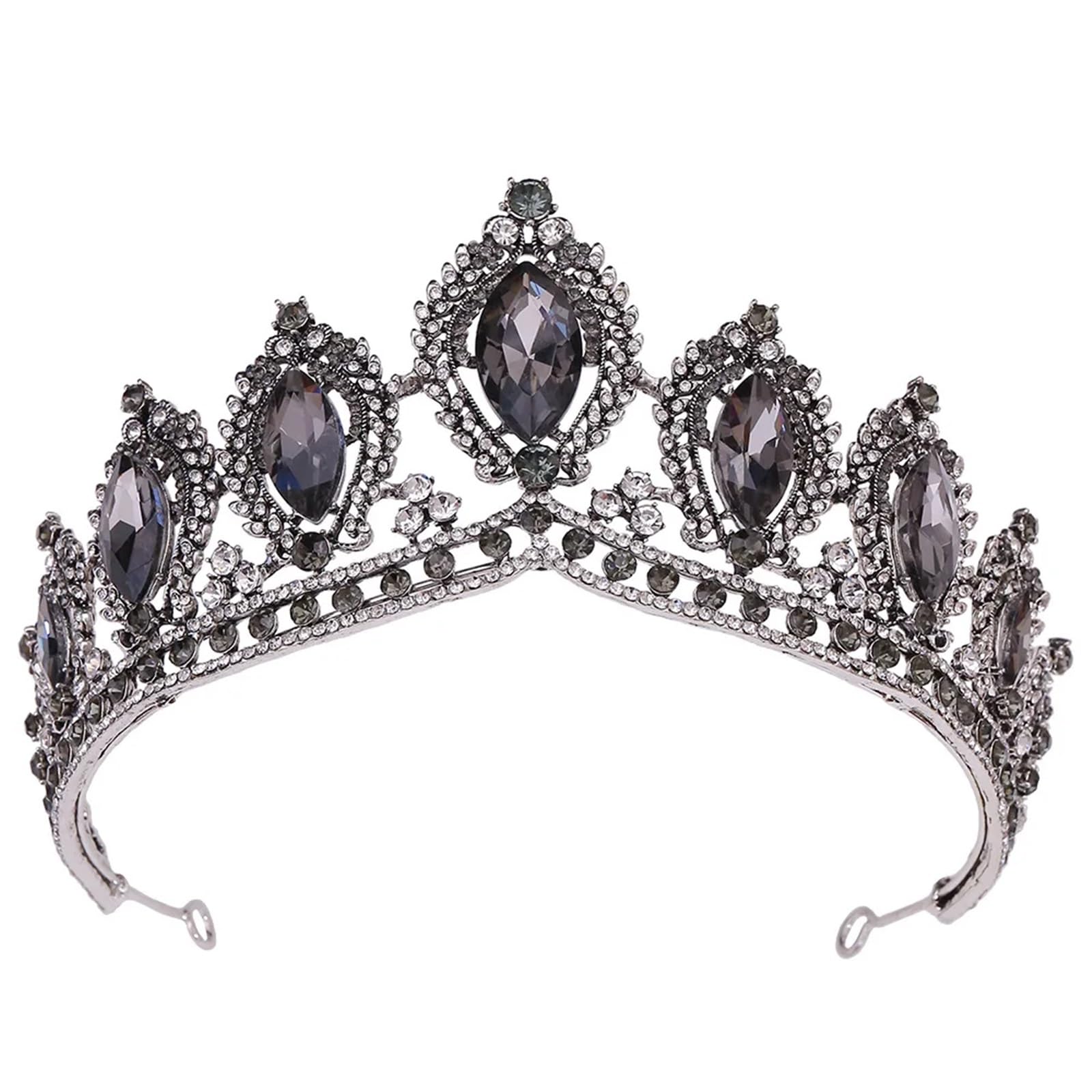 Queen Crystal Tiara Crown For Women Party Vintage Bridal Princess Rhinestone Hair Dress Accessories para Bodas