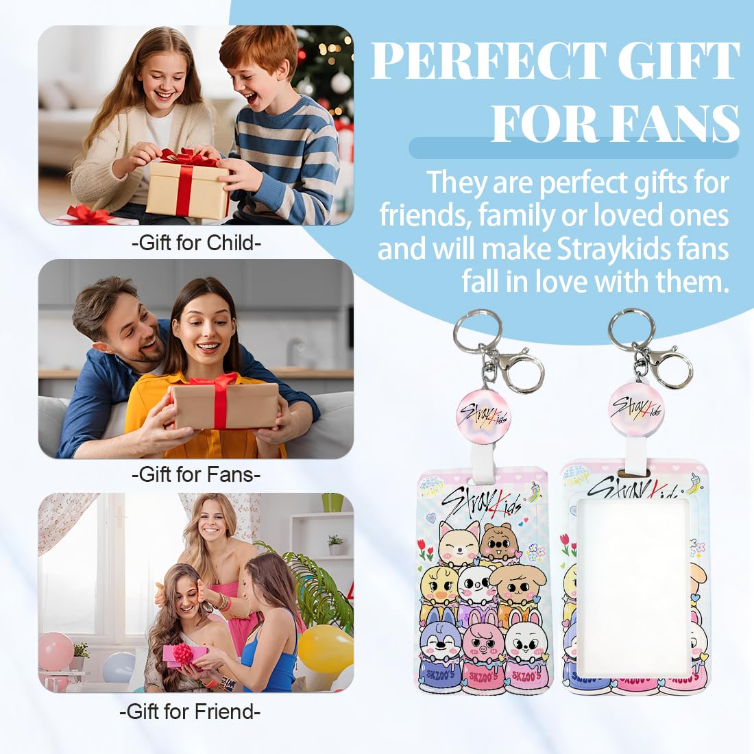 Funda Para Carnet De Identidad Stray Kids Protector De Tarjeta Con Foto Regalo De Cumpleaños Merchandising Kpop