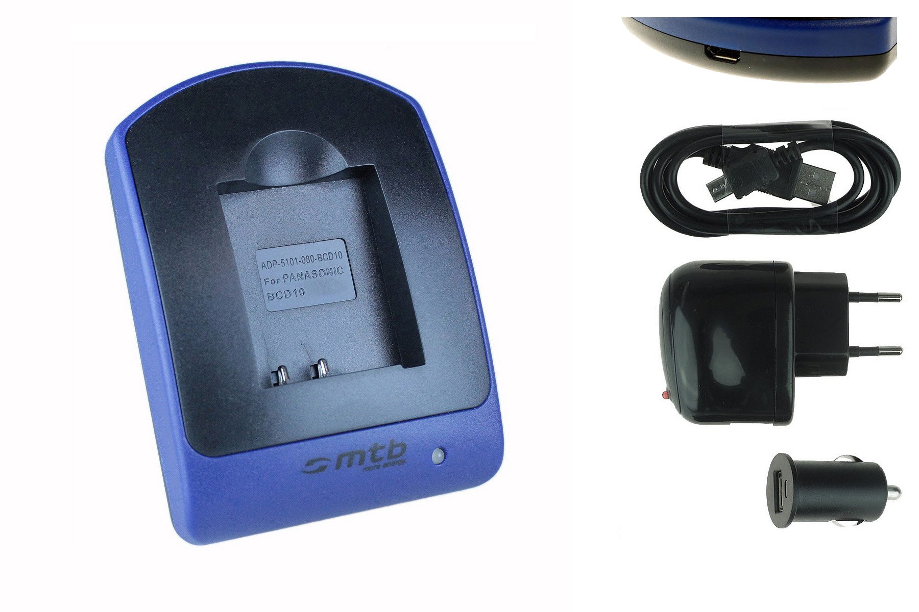 CGA-S007 Chargeur USB pour Panasonic DMC-TZ11, DMC