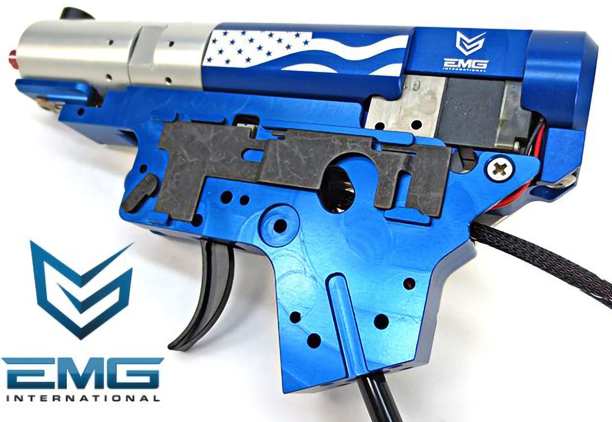 Evike - PolarStar Airsoft PR-15 V2 Gen3 Fusion Engine Electro-Pneumatic Gearbox Kit (Model: EMG Edition Red Nozzle)