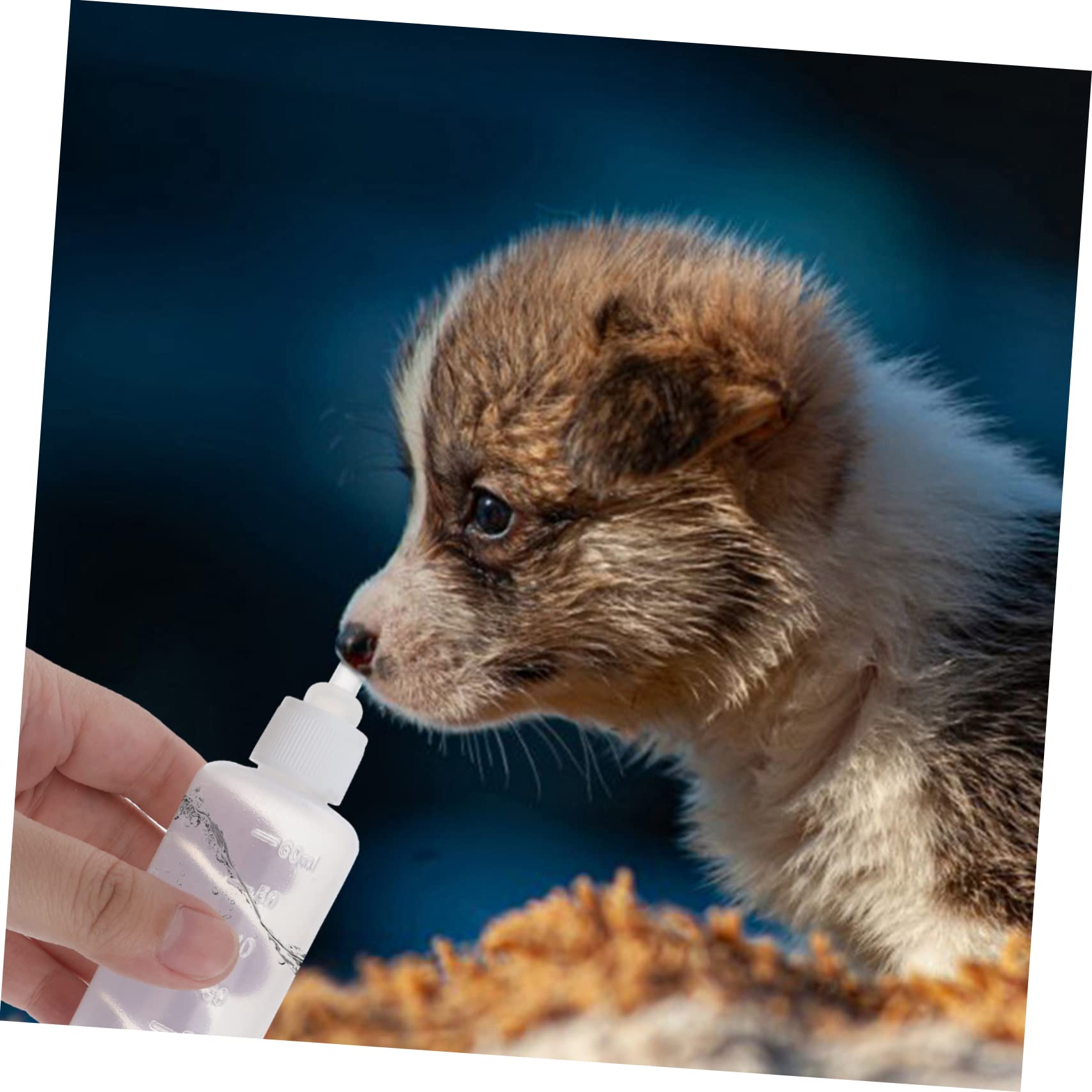 Sosoport Pet Nurser Bottles for Cats Dogs Feeding Bottles Scale for Puppies Kittens Safe Silicone Material