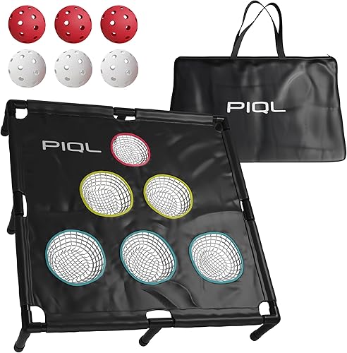 Miniatura 1 de Pro Pickleball Target Net - Equipo de práctica de pickle ball y juegos sociales, sistema de objetivo, práctica de almohadilla de inmersión,