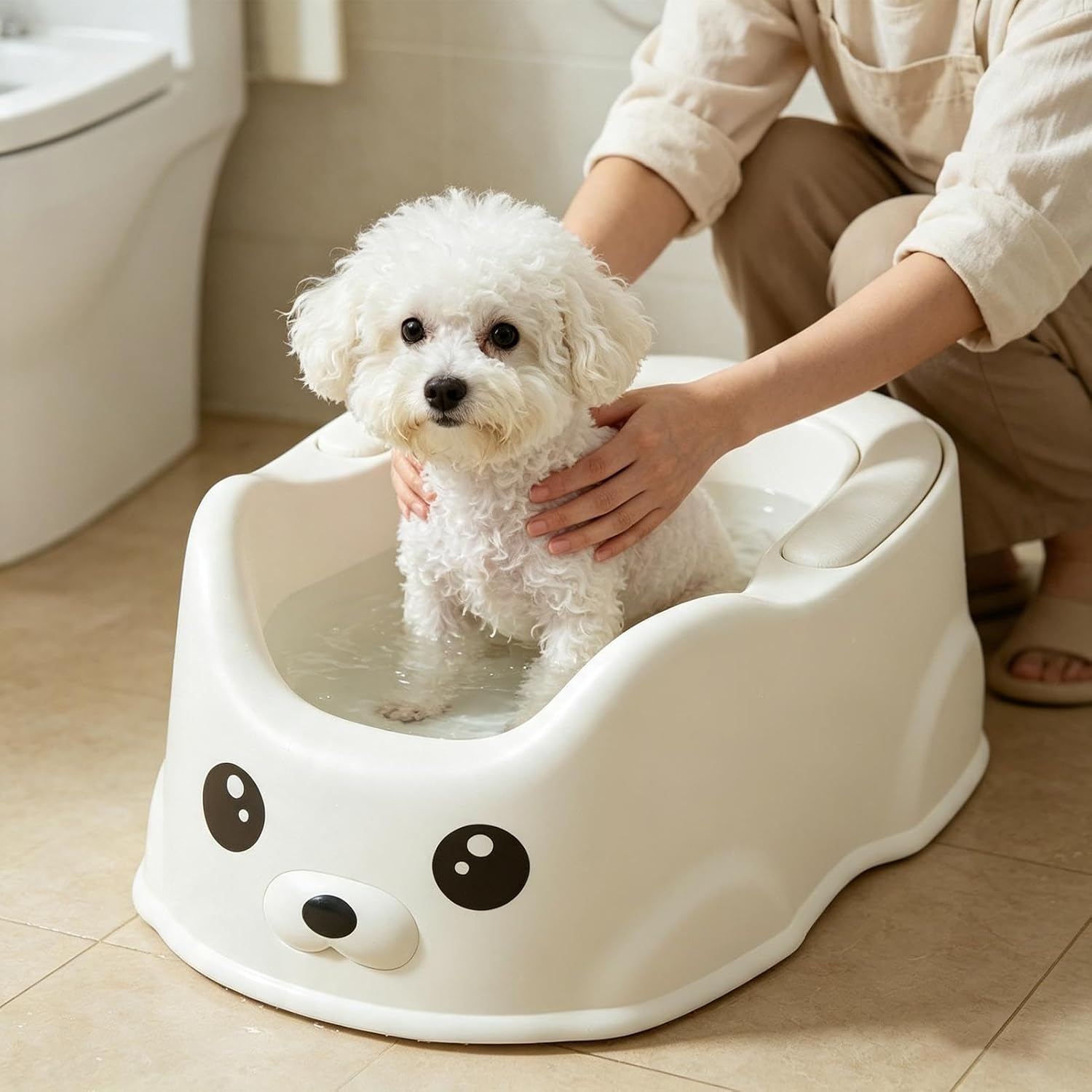 Puppy Bath Tub Foldable Space-Saving Stable Non-Slip image 3