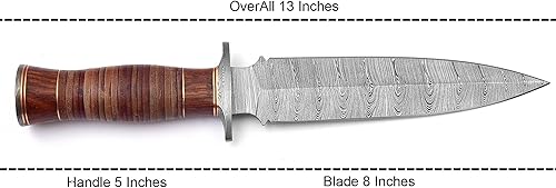 Miniatura 2 de Poshland RAM-4789 Cuchillo hecho a mano de acero Damasco  Impresionante mango exótico
