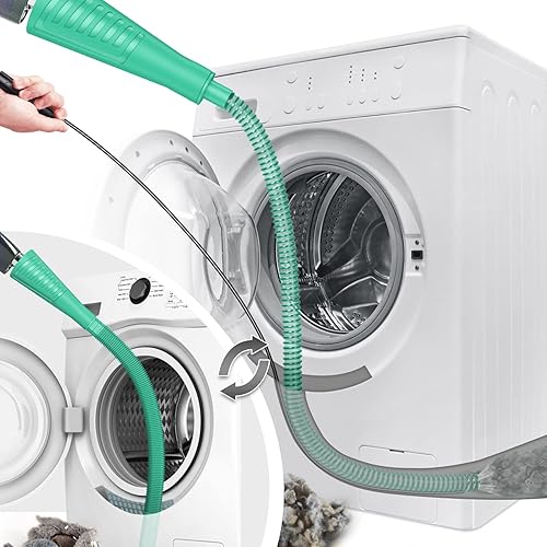 Sealegend Kit de limpiador de ventilación de secadora, accesorio para manguera de vacío, kit de limpiador de pelusa para secadora, herramientas para