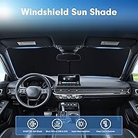 Vista 2 de Mixsuper Liner Parasol para Parabrisas para Toyota 4Runner 2010-2025 Parasoles para Parabrisas Cubiertas de Protección Solar para Ventana Delantera