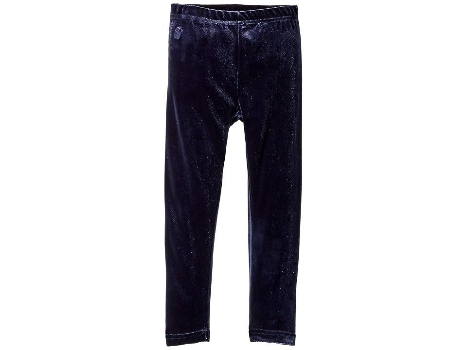 

Polo Ralph Lauren Kids Stretch Velvet Leggings (Little Kids) (Cruise Navy) Girl's Casual Pants