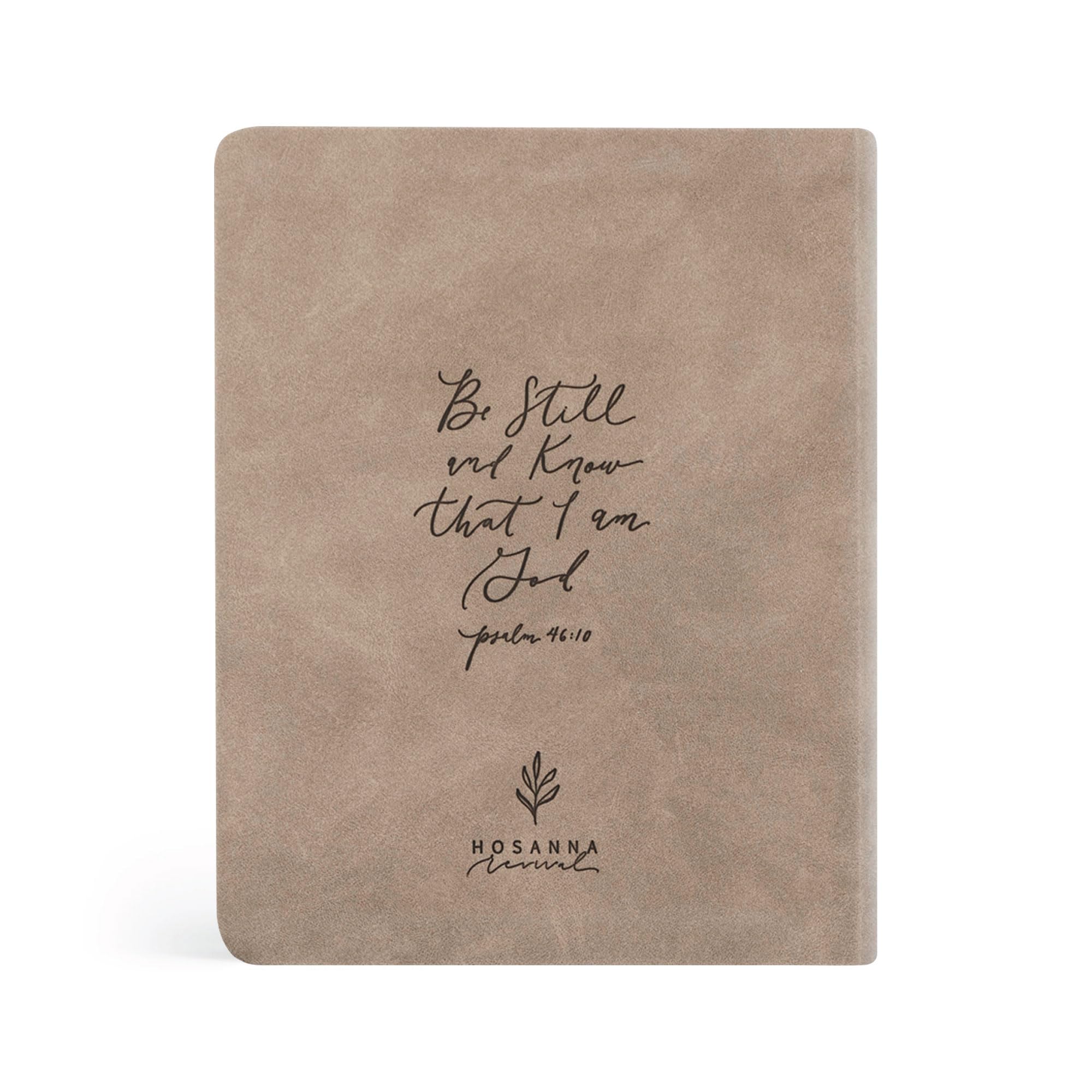 Hosanna Revival Biblia NLT para mujeres: Biblia de diario y estudio con márgenes anchos, cubierta similar al cuero gris pardo, diseño floral, nueva Biblia para tomar notas de traducción viva: tema
