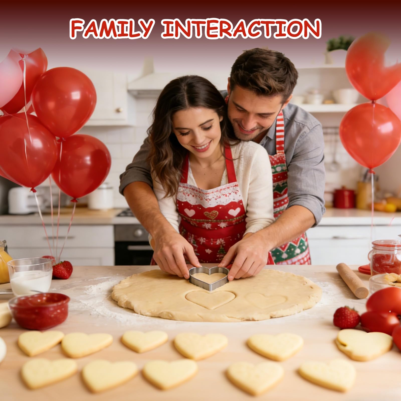 Love Heart - Cortador de galletas (5 unidades)