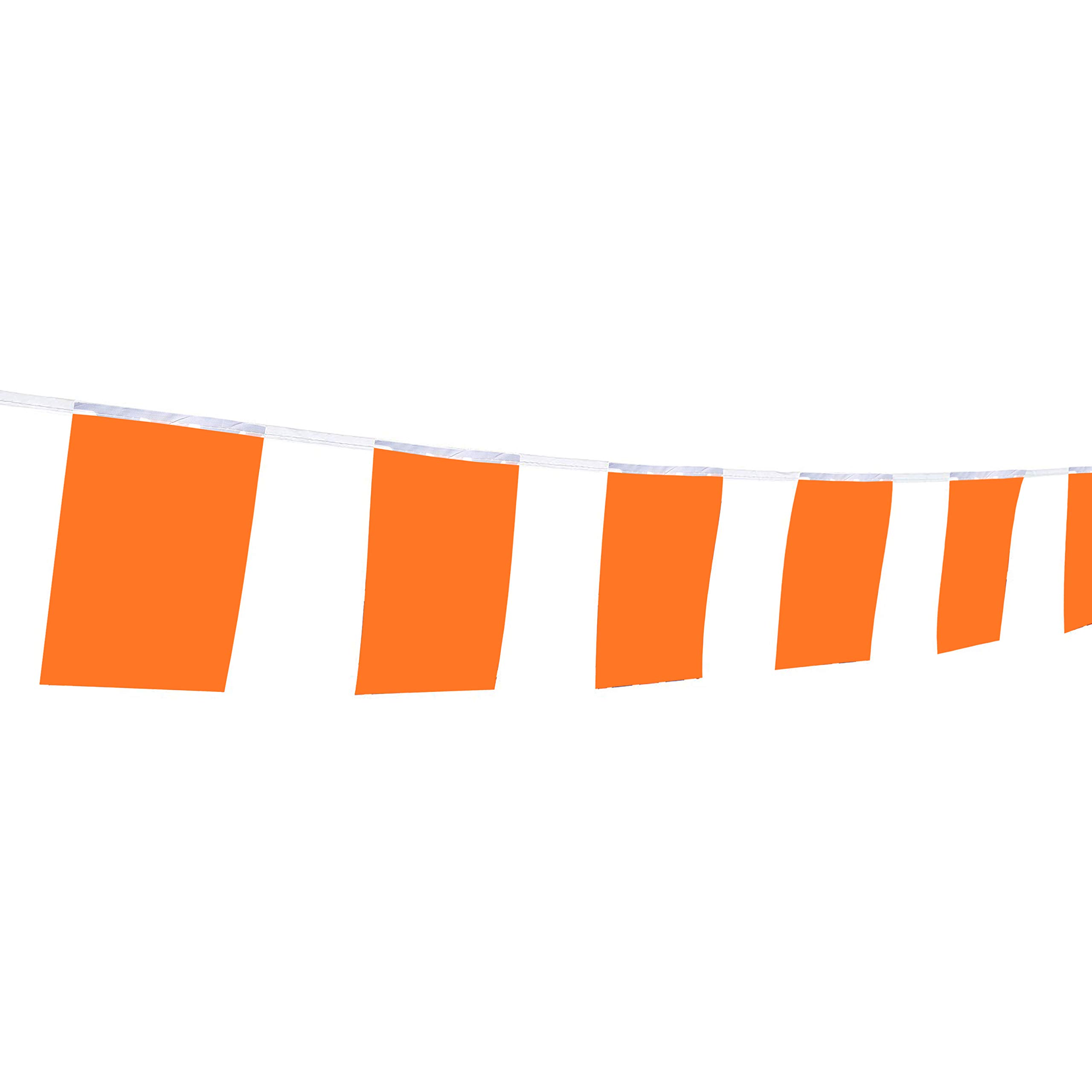 Flag Orange Colour, 100Feet/76Pcs Pure Solid Orange Pennant Banner,Color Decoration,Bar Decoration,Indoor and Outdoor, Home Decoration,DIY