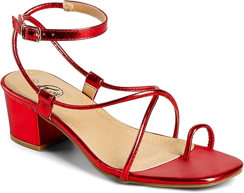 Red small block heels Outlet